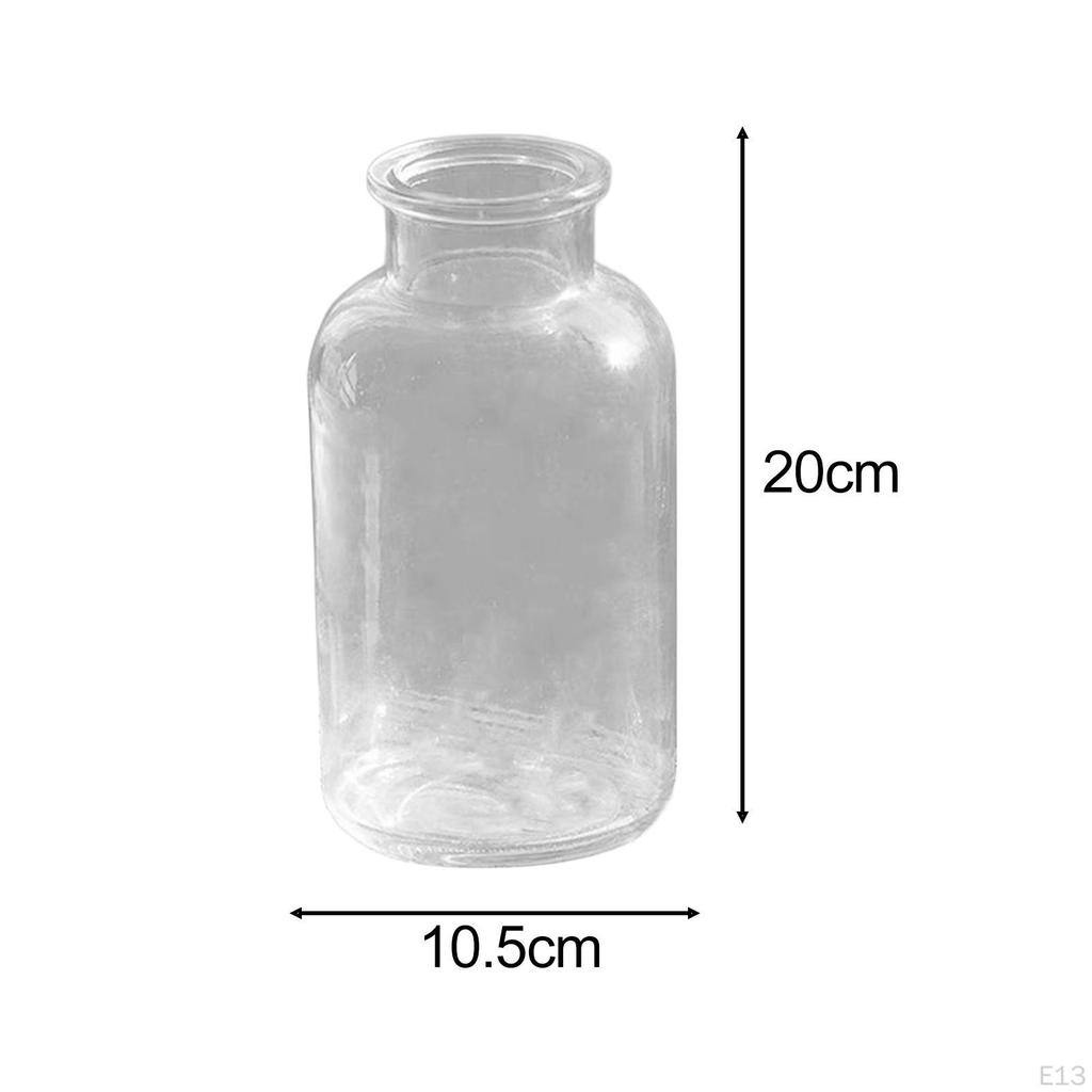 Glas Blume Vase Hydrokultur Pflanzen Topf Knospe Pflanzer für Abendessen Tisch Innen