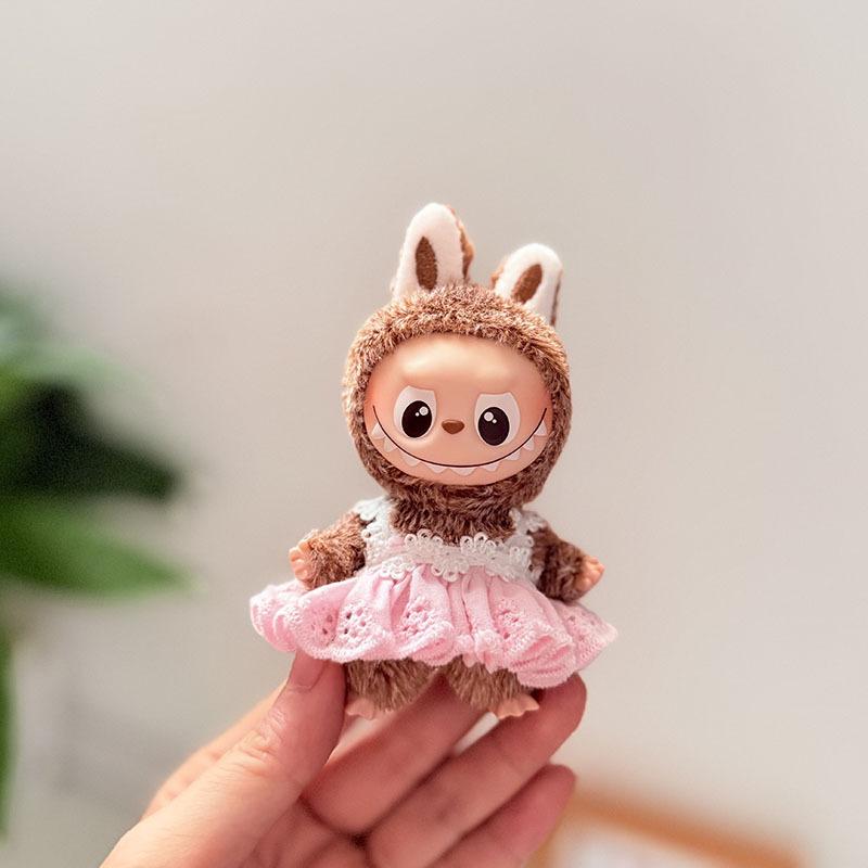 Mini Version 4.0 Vinyl Face Plush Blind Box Doll Clothes Christmas Set Small Nose Gaga Heart Bottom Password