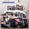 Billie Eilish Bedding Quilt Set Quilt Cover Pillowcase Home Decoration Birthday Gift (1 * Duvet Cover + 2 * Pillowcase, Without Core)
