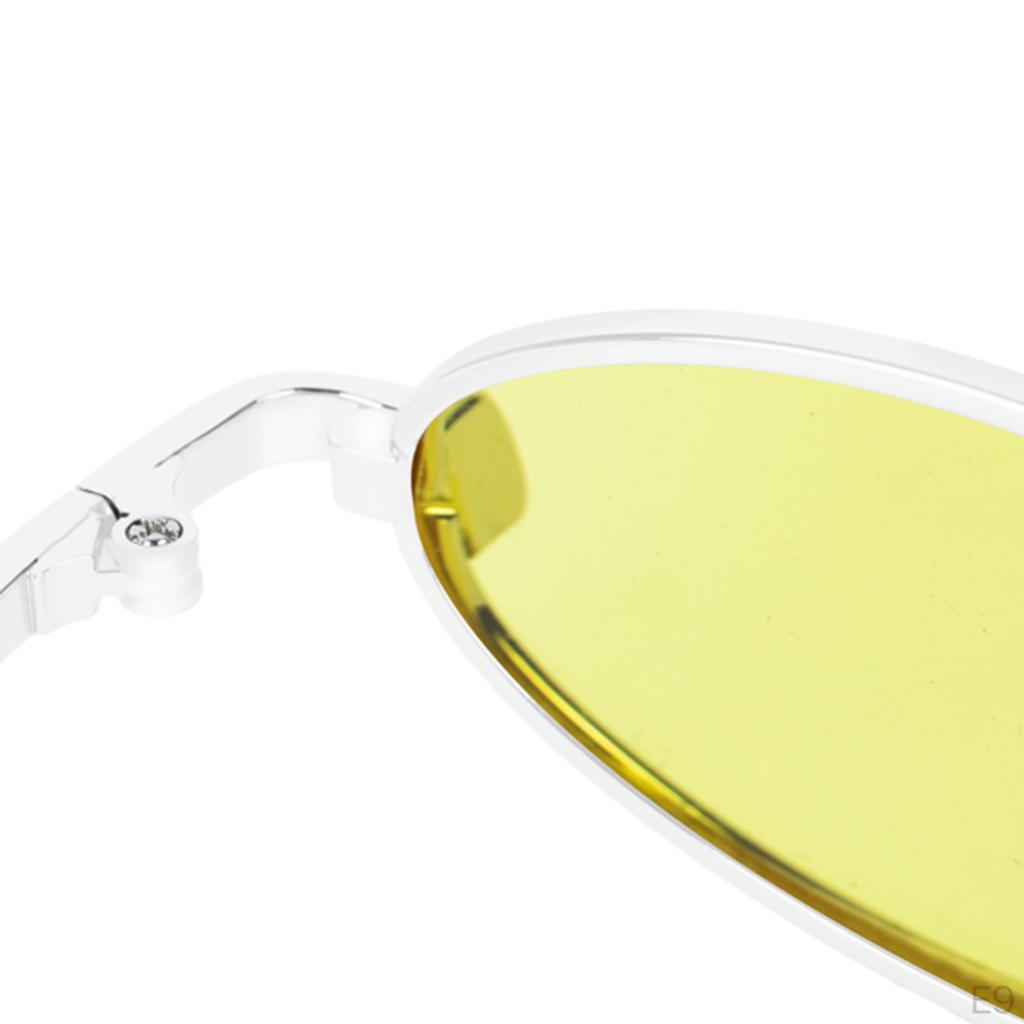 Chic Small Oval Sunglasses For Women Men Hippie Cool Metal Sun Glasses
