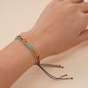 Trendy Handwoven Rice Bead Bracelet Adjustable Beaded Handchain for Casual or Formal Wear Handwoven Fashion Accessory