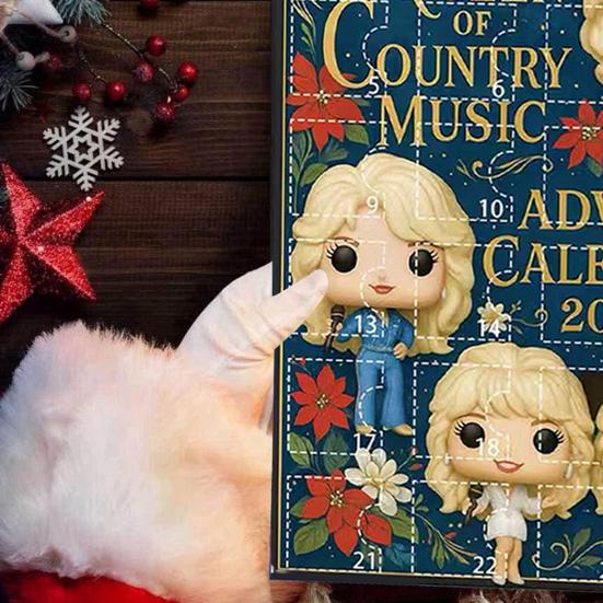 Christmas Advent Calendar 2025 24-Day Countdown Calendar with 24 Pcs Collectible Figures Christmas Tree Ornaments Set for Holiday Party Decor