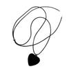 Sophisticated Heart Necklace Cord Necklace Charm Necklace Enhances Your Look Suitable for Daily Elegances and Styles