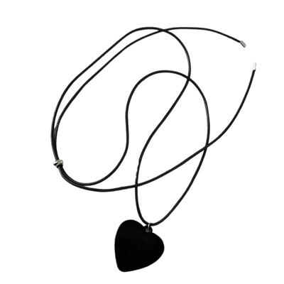 Sophisticated Heart Necklace Cord Necklace Charm Necklace Enhances Your Look Suitable for Daily Elegances and Styles