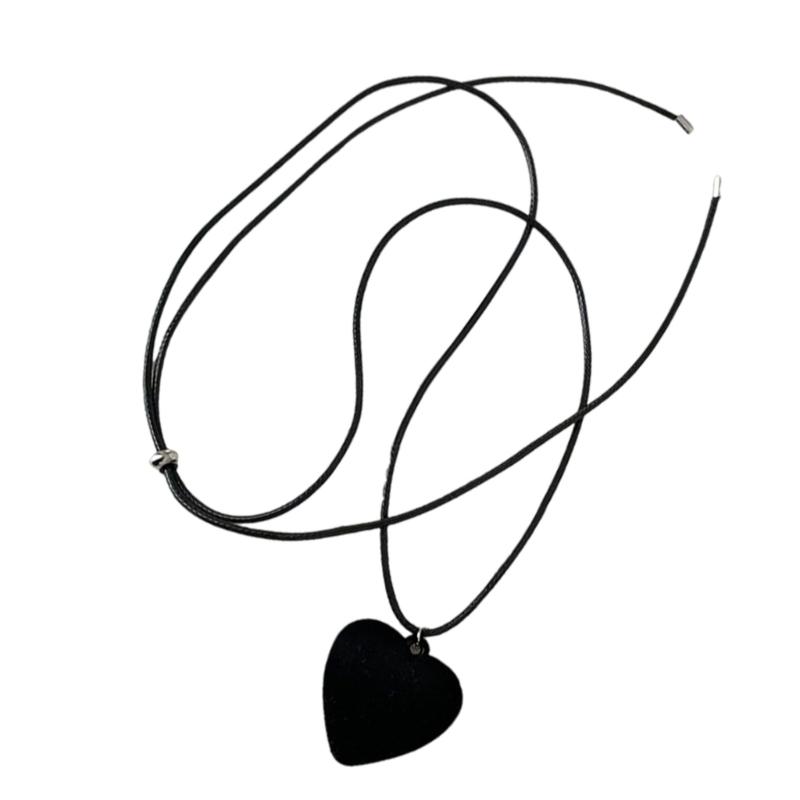 Sophisticated Heart Necklace Cord Necklace Charm Necklace Enhances Your Look Suitable for Daily Elegances and Styles