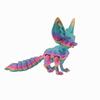 3D Printed Fox Ornament Articulated Fox Figurine with Flexible Tail And Limbs