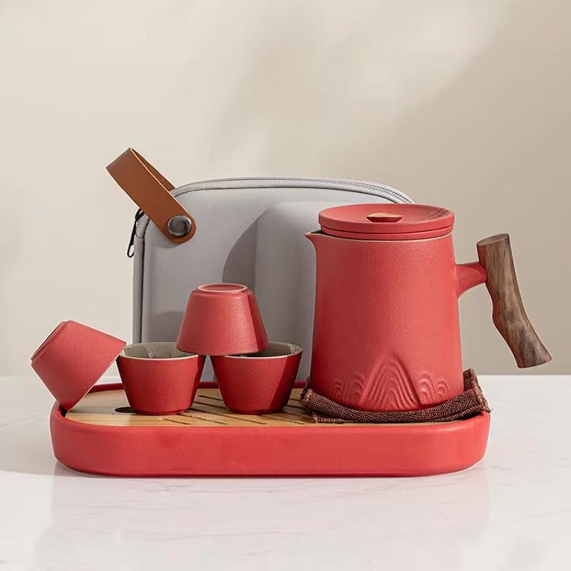 Portable Ceramic Travel Tea Set