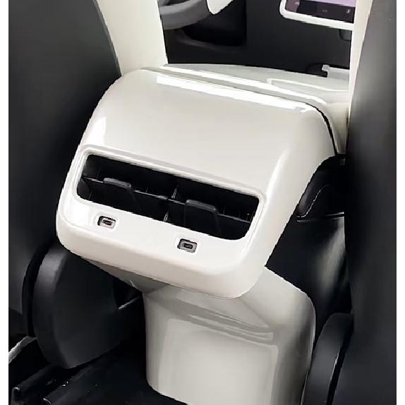 

For Tesla Model 3/ Y Rear Air Vent Outlet Cover Trim White Anti-kick Accessories