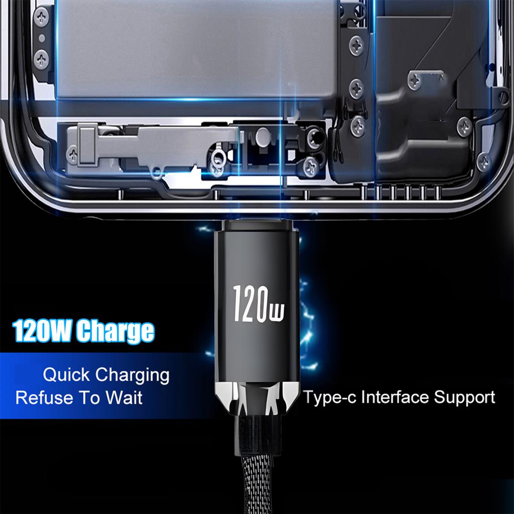 1M/2M USB C To Type C Fast Charge Spring Cable Telescopic Charging Car Phone Charger Data Cord for iPhone Samsung USB Cables