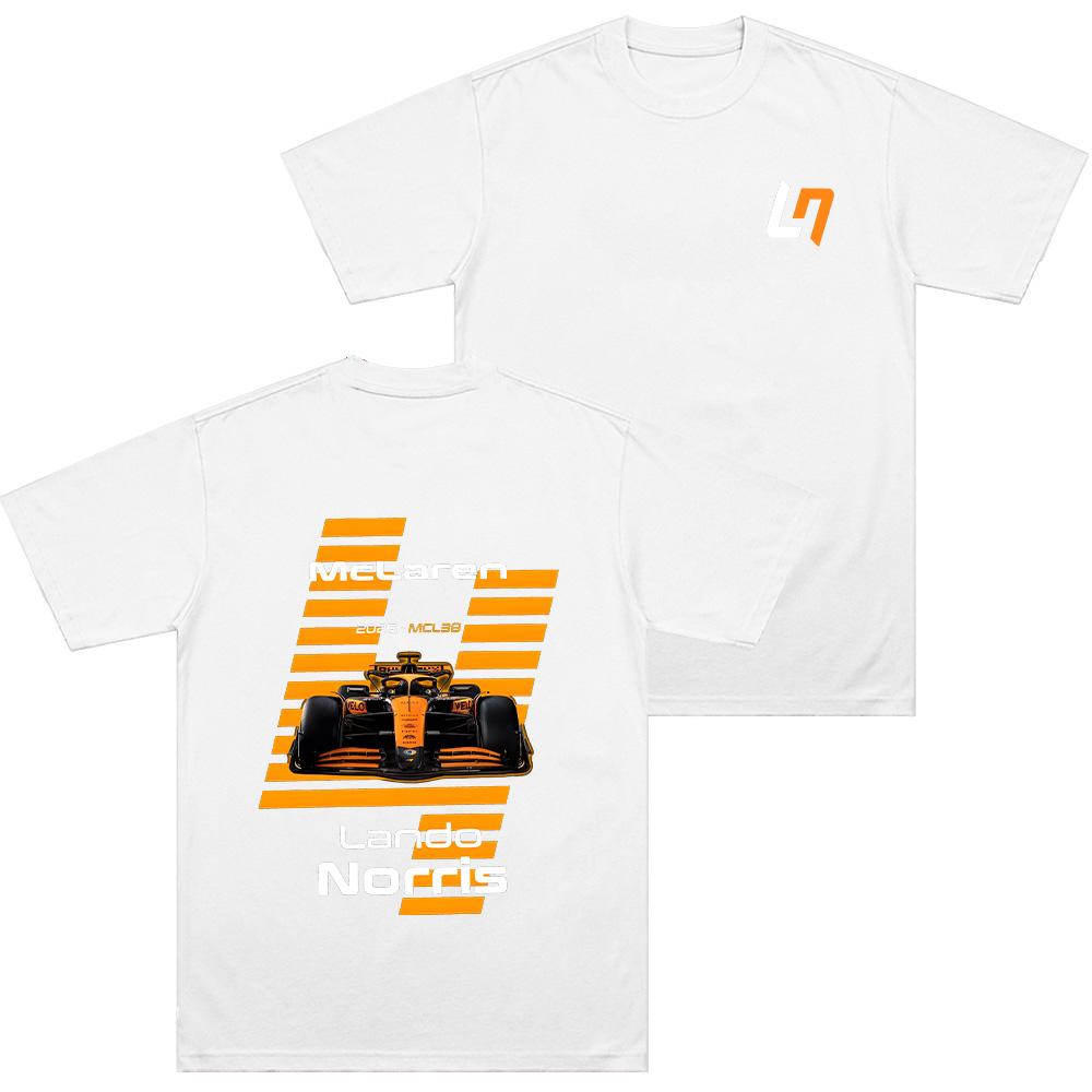 Camisetas LN4 Campeón del Mundo Lando Norris Amante de Norris Top Algodón Ropa Suave Camisetas Chic Camisetas Casuales