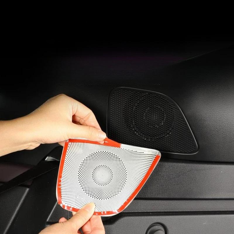 For 2025 Mazda CX-6e Trunk Stainless Steel Speaker Cover Interior Modification Upgrade Accessories