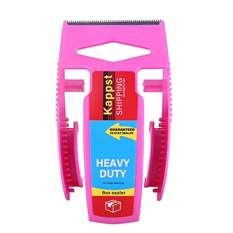 1 Set Transparent Tape Cutter Heavy Duty Packaging Tape With Dispenser For Shipping Clear Packing And Moving Supplies