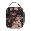 Jujutsu Kaisen Sukuna Anime Isolierte Lunchtasche für Damen Kinder Tragbar Lebensmittelbehälter Thermische Brotdose Tragetasche