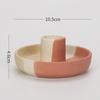 Nordic Ceramic Aroma Candle Holder Jewelry Dish - Unglazed Home Decor Ornament