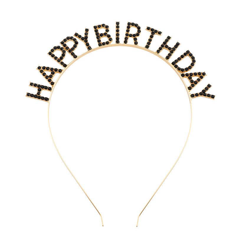 Birthday Party Headwear Headband Female Letters Happy Birthday Happy Birthday Headband Women's Headband