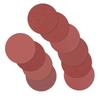 6 Inch Sanding Discs Red Sand Hook and Loop Sandpaper for Wood Metal Polishing Grinding 80 Grit 10 Pcs