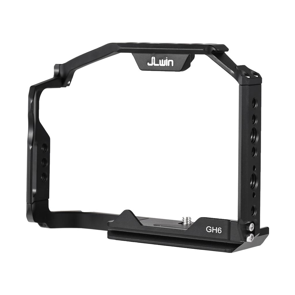 JLwin Kameraschutzkäfig aus Aluminiumlegierung mit Kaltschuhhalterung, magnetischem Schraubenschlüsselschlitz, zahlreiche