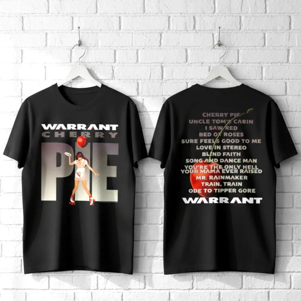 Warrant Cherry Pie Album Vintage Hair Metal Rock T-Shirt