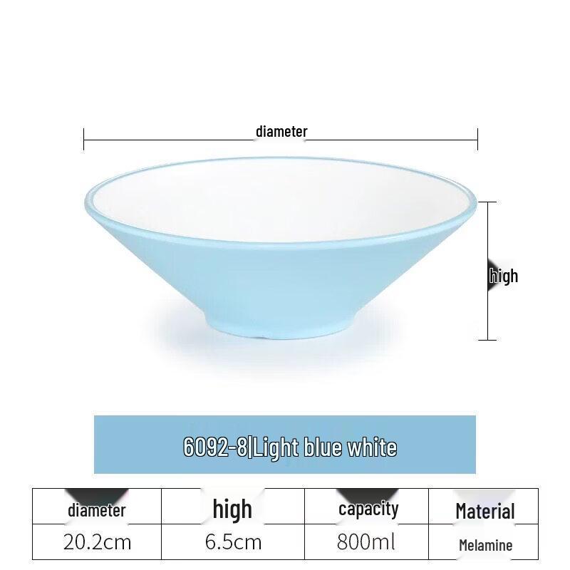 8-inch Melamine Douli Noodle Bowl