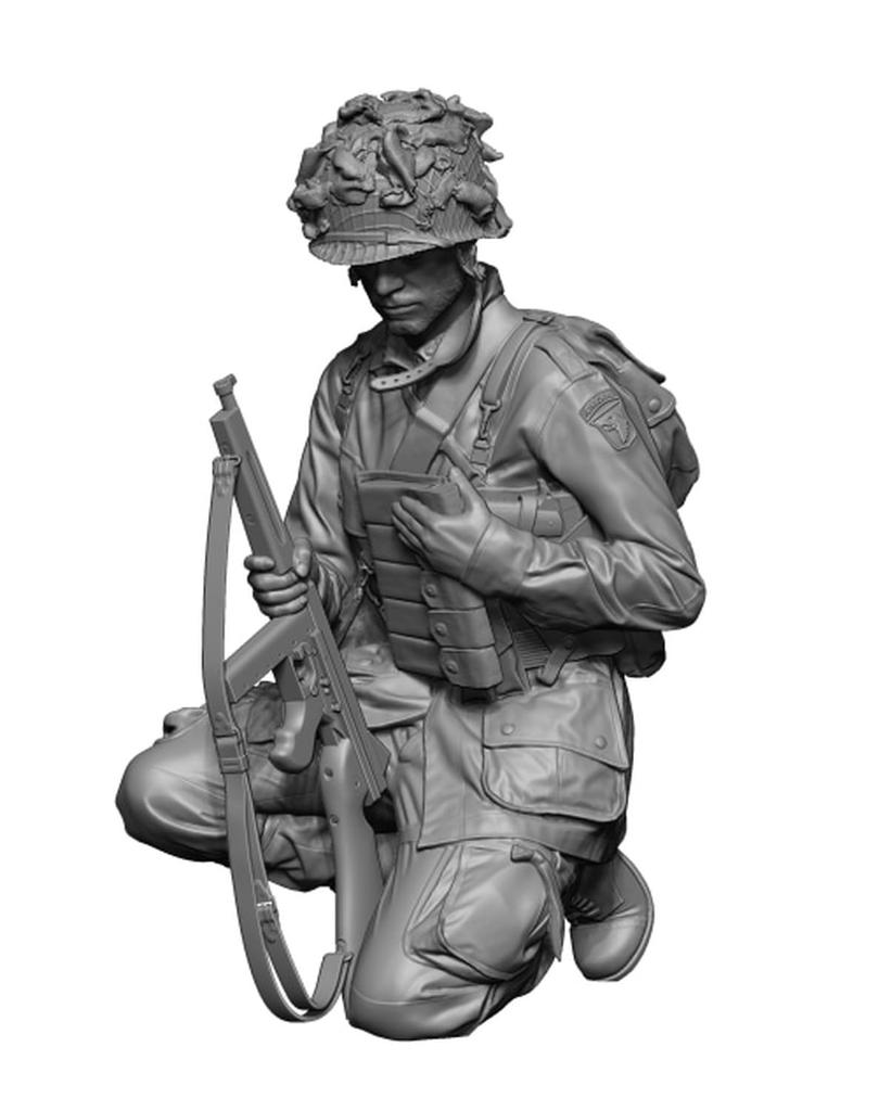 H3 Model 1/35 WWII US Airborne Division Battle of France #2 3D Printer Kit HS35112 (Human)