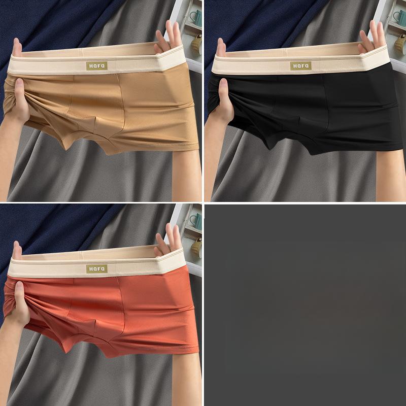 3pcs Men's Breathable and Comfortable Mid Waist High Stretch Men's Plus Size Underwear Breathable Men's Underwear Boxer Brief