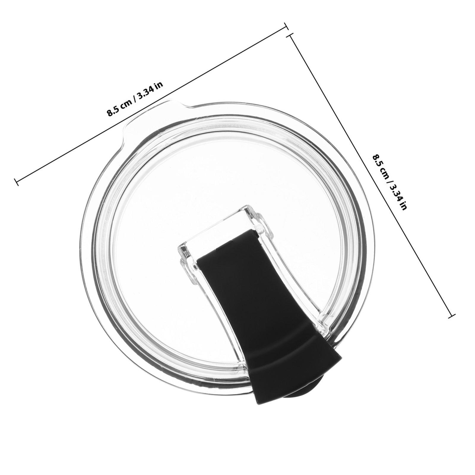 2Pcs Spill Proof Leak Resistant Lid for 20Oz and Compatible Tumblers Black Anti Spill Sealing Covers Lids for
