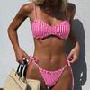 Thong Bikinis Sexy Women Swimsuits Female Swimwear Striped Bikini Set Bathing Suit Swimming Suits Beachwear Biquini