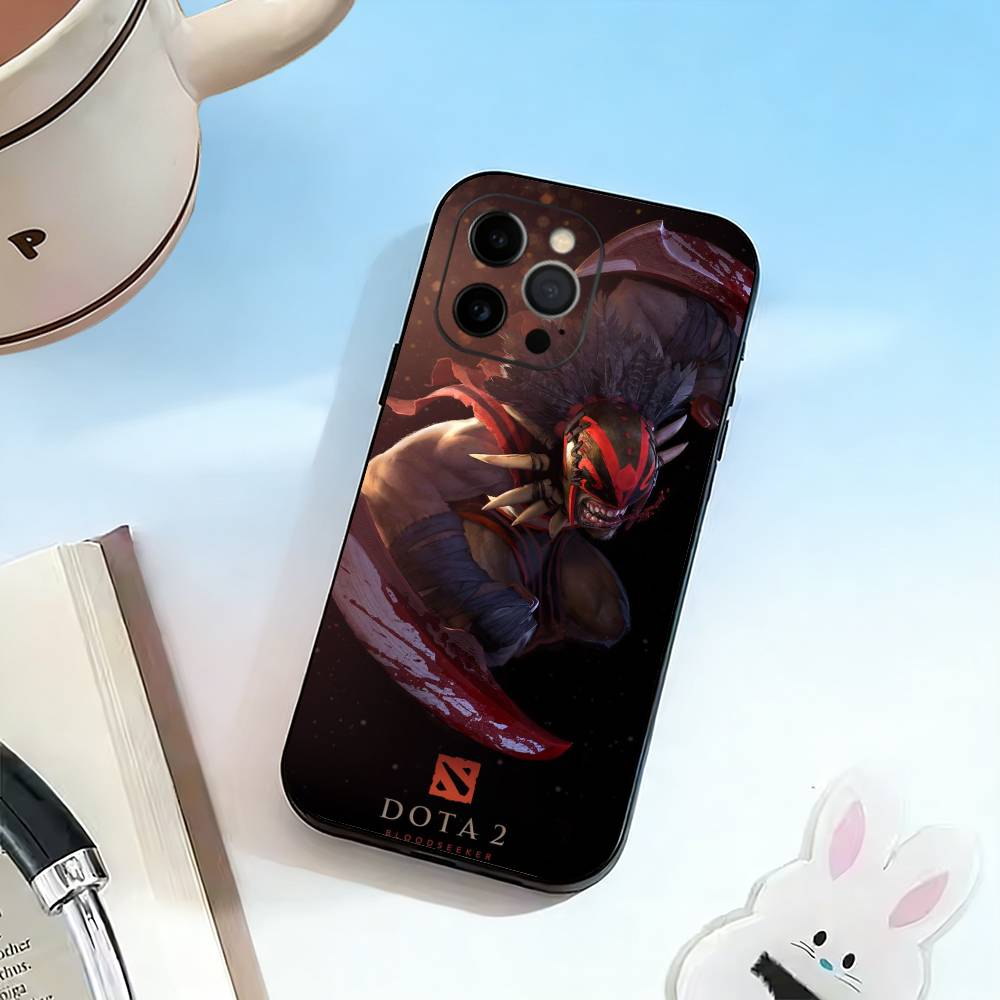 Games D-Dota 2  Phone Case For iPhone 17,16,15,14,13,12,11 Plus,Pro Max,XS,Soft Silicone Black Cover