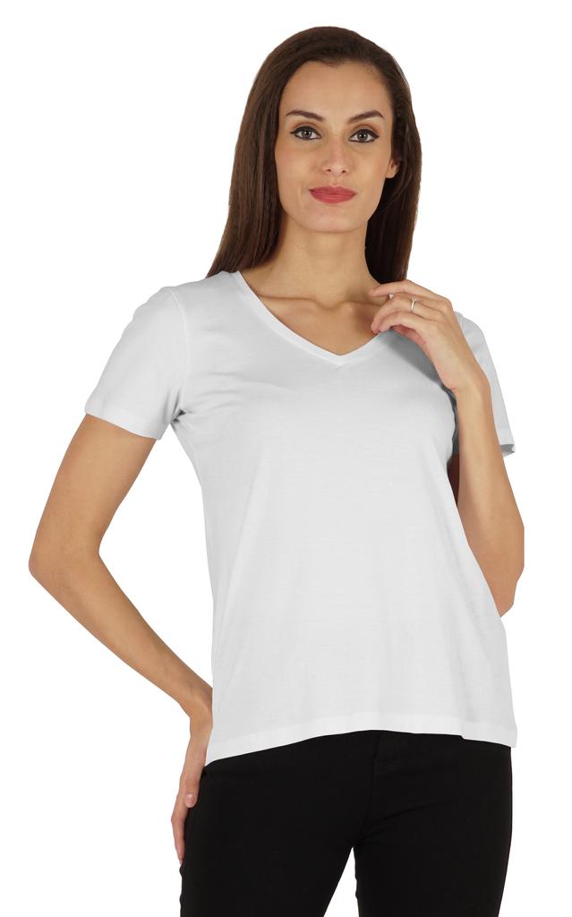 Inkmeso Womens Short Sleeve V-Neck Shirts Casual Regular Fit Tee T-Shirt Basic