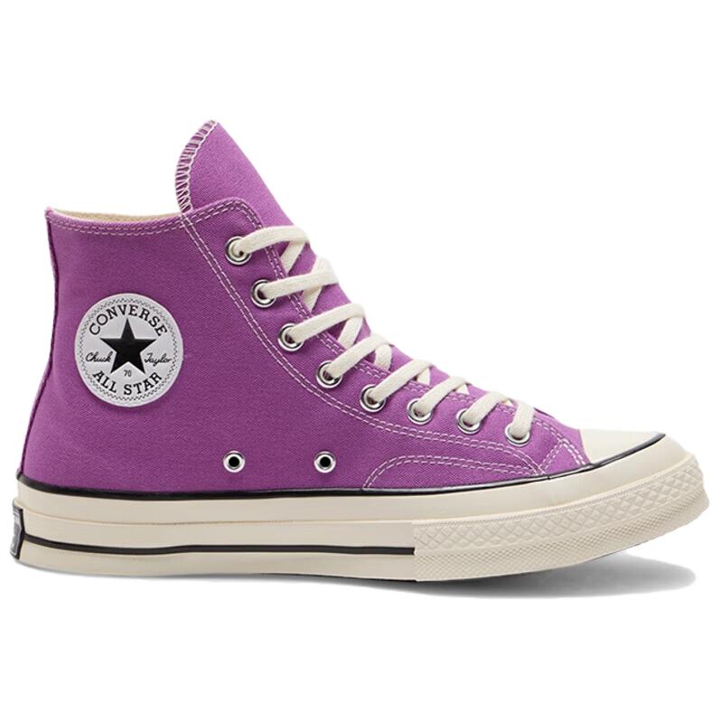 Converse Chuck Taylor 70S Seasonal Comfortable Versatile Durable High-Top Canvas Shoes Unisex Sneakers Purple A13330C