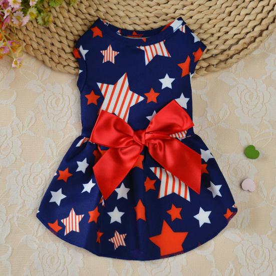 Pet Skirt Round Neck Cosplay Skin-friendly Pet Dogs Princess Dress for Christmas