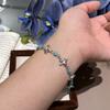 Fresh And Exquisite Versatile Brushed Iris Chalcedony Bracelet Light Luxury High-End Jewelry Women