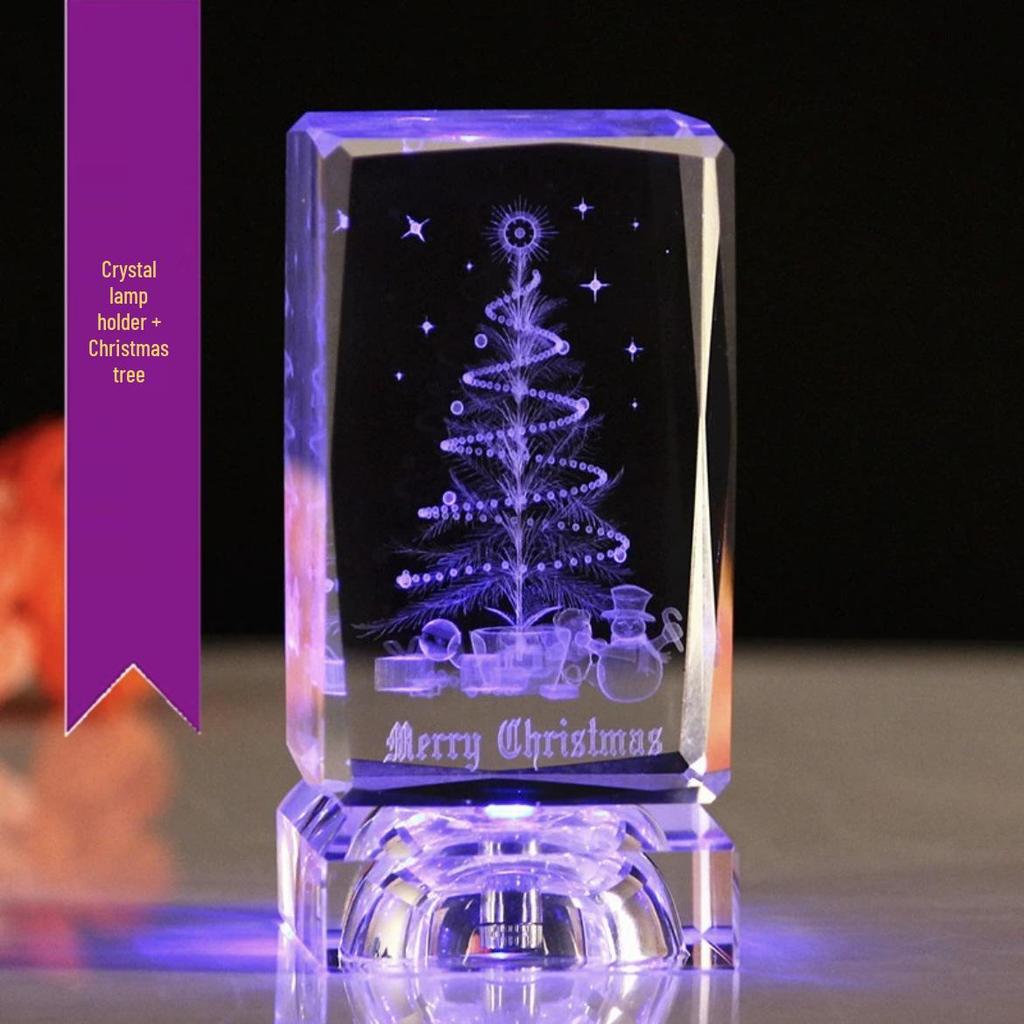 Romantic Rose Night Light: Crystal Ornament and Valentine's Confession Gift