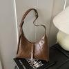 Sacs à bandoulière en cuir PU haut de gamme 2026 Nouveaux sacs messagers zippés de couleur unie élégants rétro pour femmes Sacs à main pour le travail