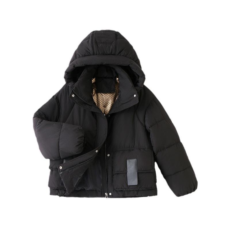 Autumn and Winter Women's Cotton Jacket, Casual Bread Jacket, Lightweight and Short Fashion Hooded Cotton Jacket