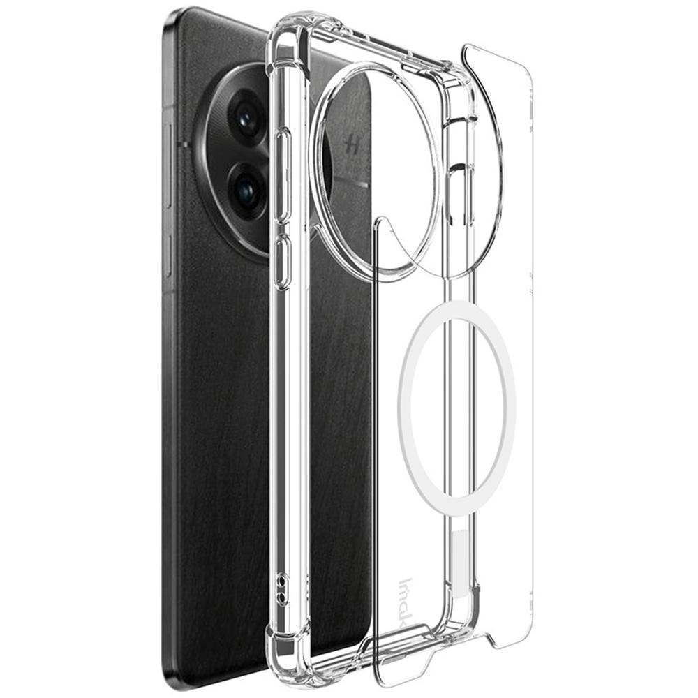 IMAK For OnePlus 13 Clear Magnetic Case Shockproof PC+TPU Phone Cover
