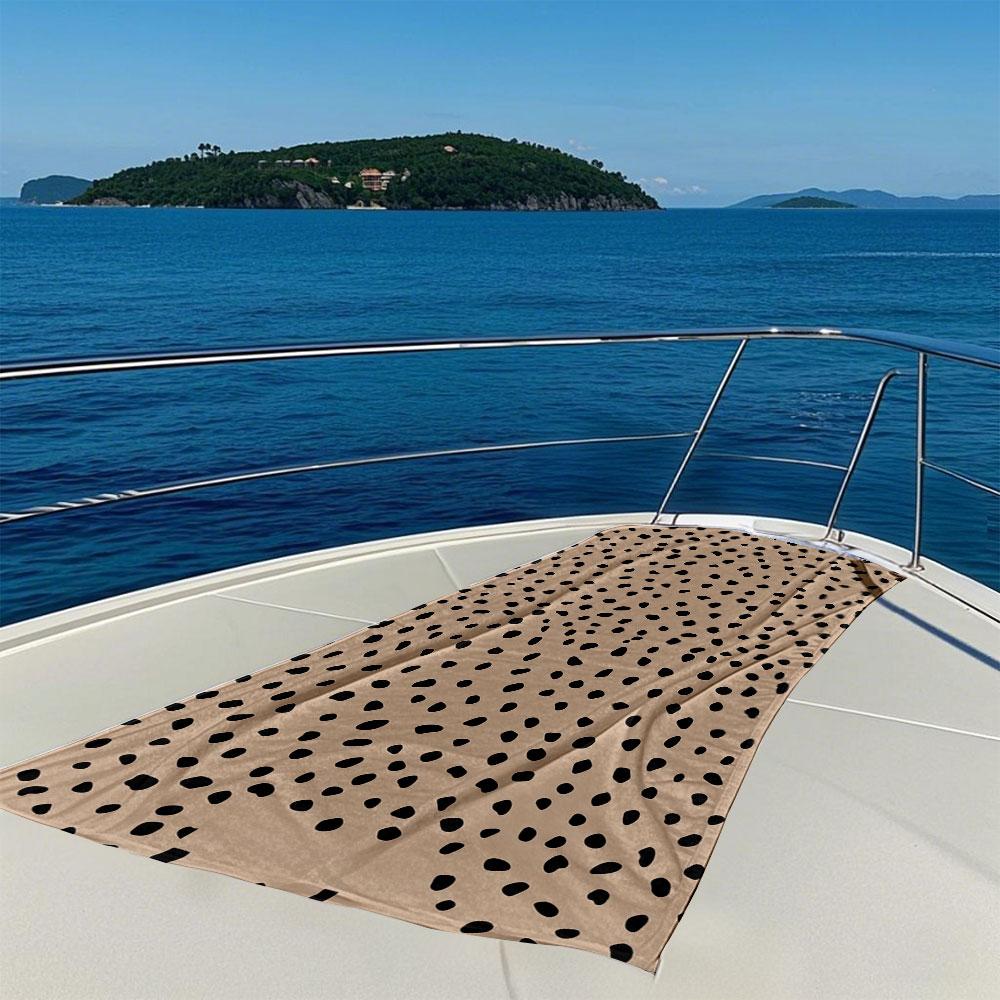 Macchie Nere su Asciugamano da Bagno Camel Quick Drying in Microfibra Asciugamano da Spiaggia Leggero per Nuoto Campeggio Yoga Spiaggia Fuori