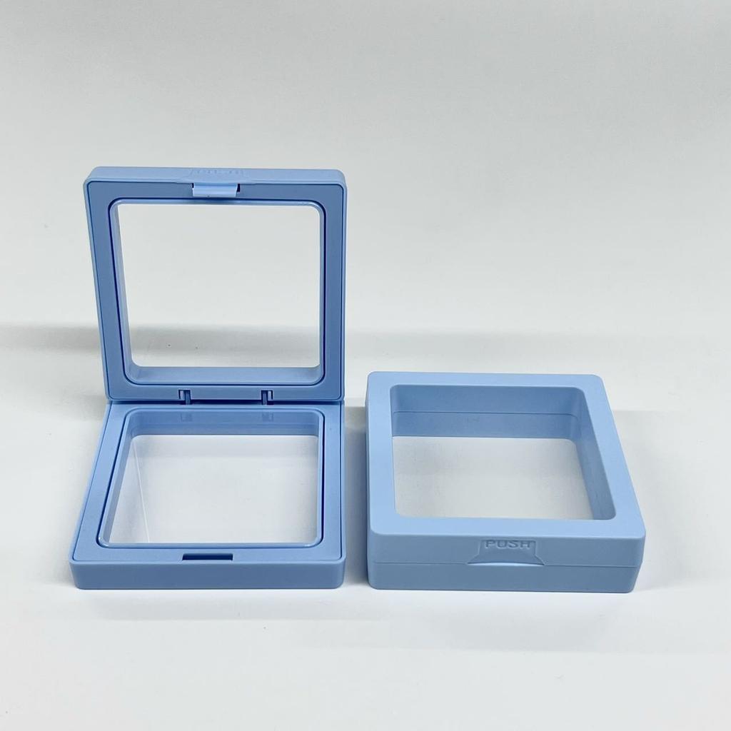 10pcs Transparent Floating Display Box Plastic Film Jewelry Packaging Box Jewelry Necklace Ring and Collectible Storage Box