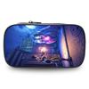 Fortnite Cartoon Lightweight Two Layer Pencil Pouch, Unisex Kids Aged 6-14 Light Portable Student School Stationery Storage Case