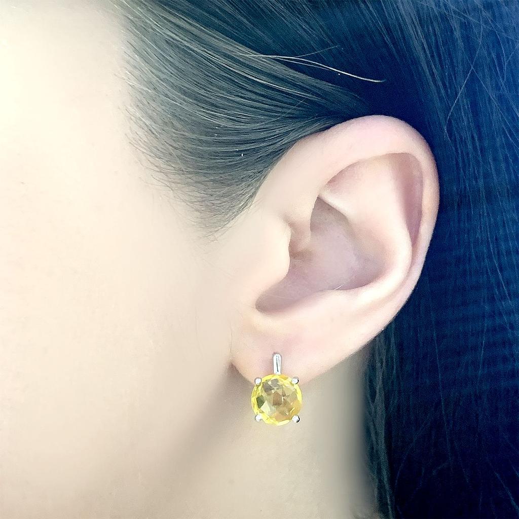 Серебряные серьги с цитрином nano 5.08ct (1950968)