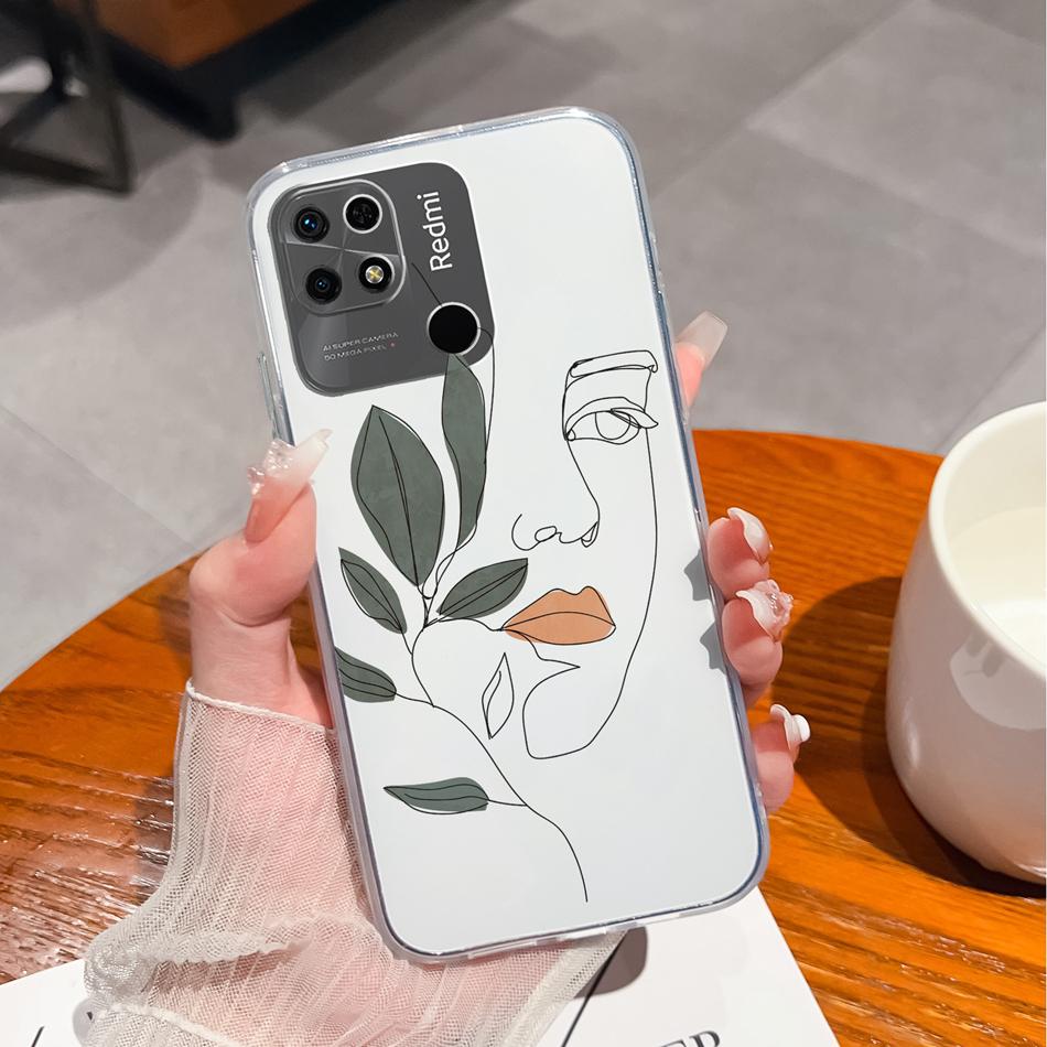 Covers For Redmi 10C Case Stylish Fun Soft Transparent Slim Silicone Anti Drop Phone Shell For Xiaomi Redmi 10 C Bumper Fundas