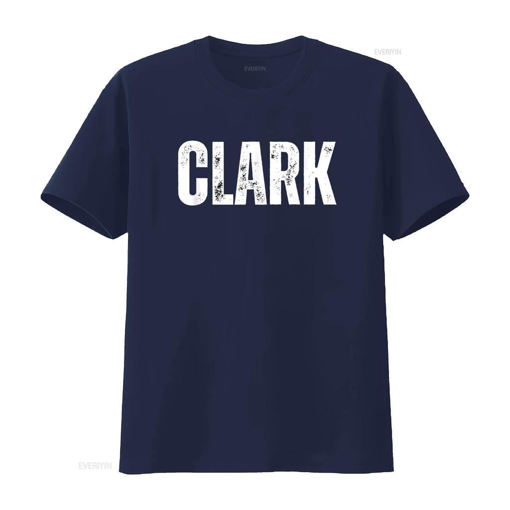 Clark T Shirt vintage Washed Breathable Casual Versatile Stretched designer clothes Comfortable fashion Soft homme Unisex
