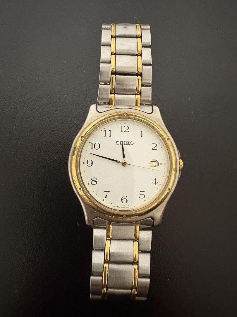 

[USED] SEIKO Analog Watch Silver/Gold