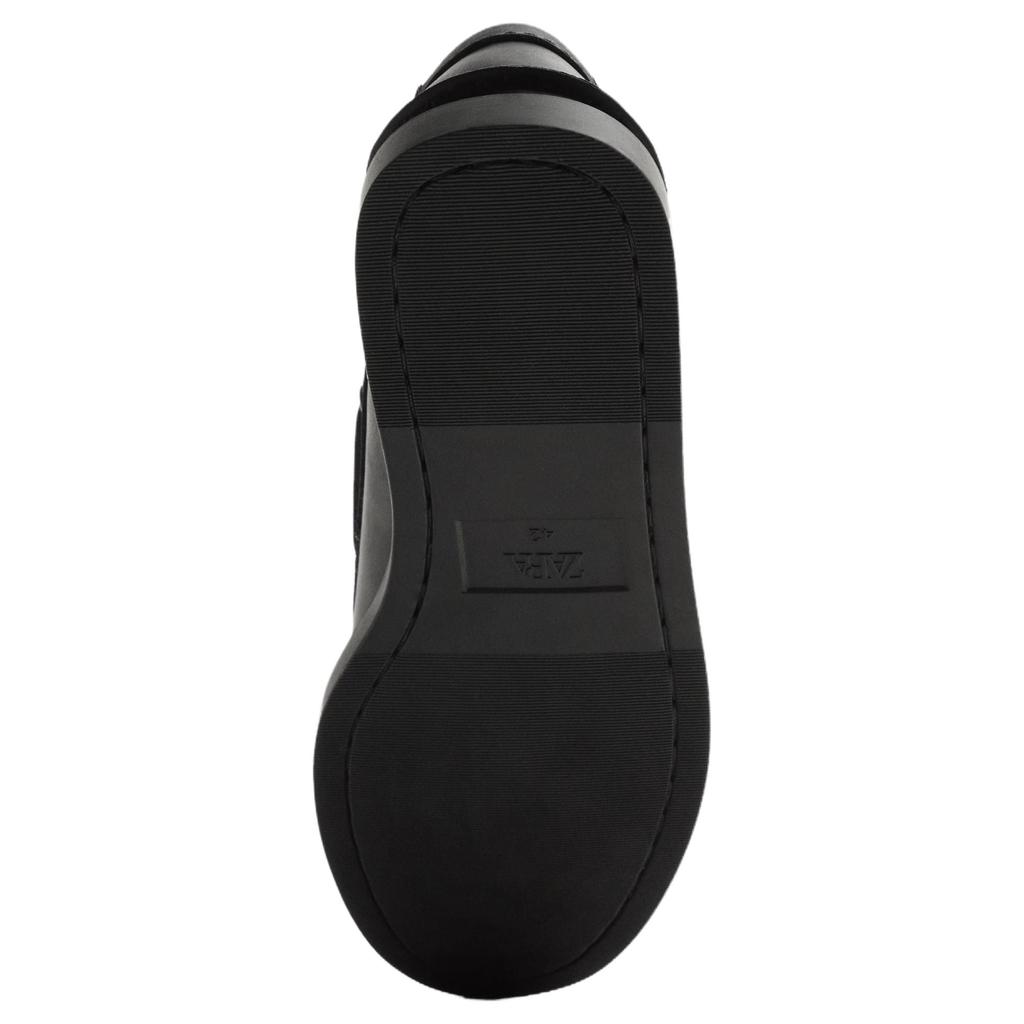 Zara Lehké Vintage semišové ležérní plachetnice Pánské tenisky Černé 12409520800