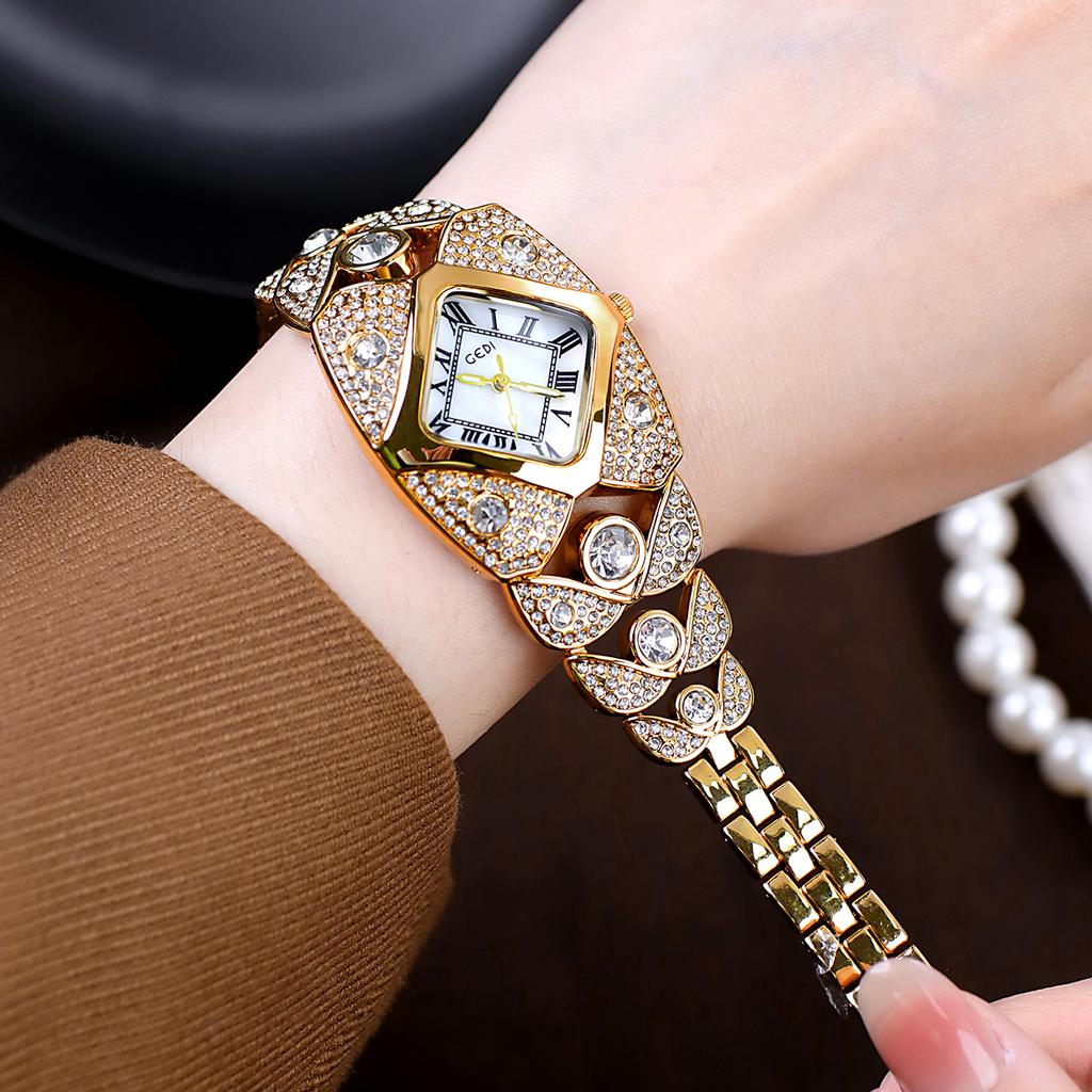 Women's Watch Rhinestone Bracelet Waterproof Quartz Watches Clock Gift Wristwatch