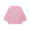 European Style 2026 Women's Elegant Round Neck Striped Knit Top