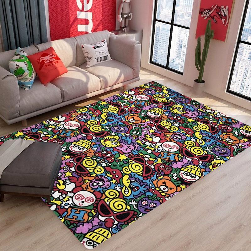 Japan Fashion H-hysteric Mini Carpet Floor Mat Bathroom Kid Room Bedroom Decoration Balcony Anti-Slip Doormat Living Room Rugs