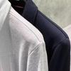 TIME BREATHE Classic Unisex Hoodie Jacket with Zipper and Lapel Design