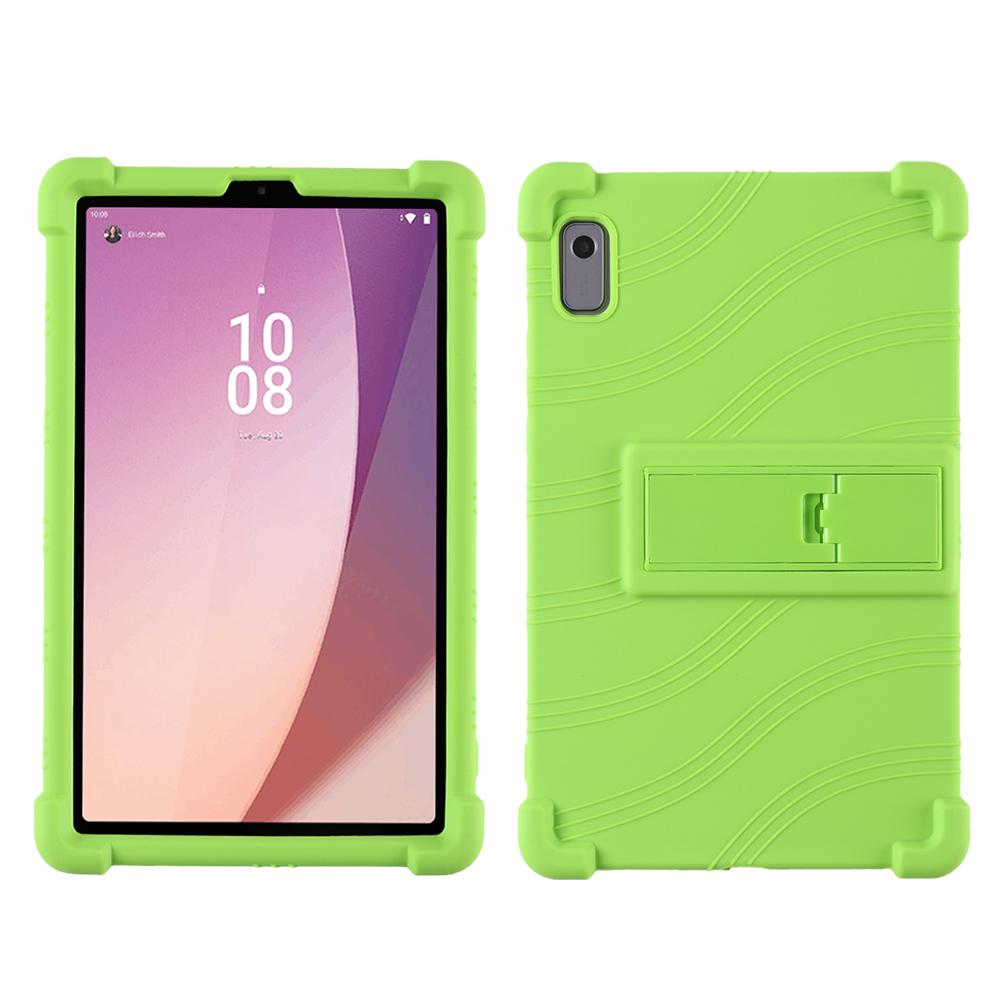 

Чехол-подставка для планшета Lenovo Tab M9 TB-310FU, защитный чехол от падения из мягкого силикона M9 TB-310FU зелёный