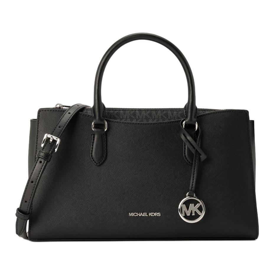 

Michael Kors Arden Сумка-тоут з покриттям з канви з логотипом Середня Жіночі сумки-тоут Чорний 35F5S4XS2L-BLACK Basic Set (Bag+Dust Bag)